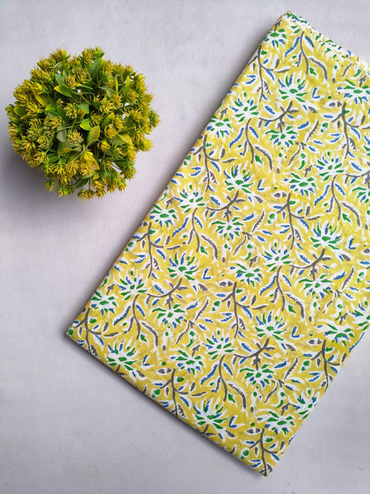 Hand Block Cotton Fabrics Jaipur Bazar