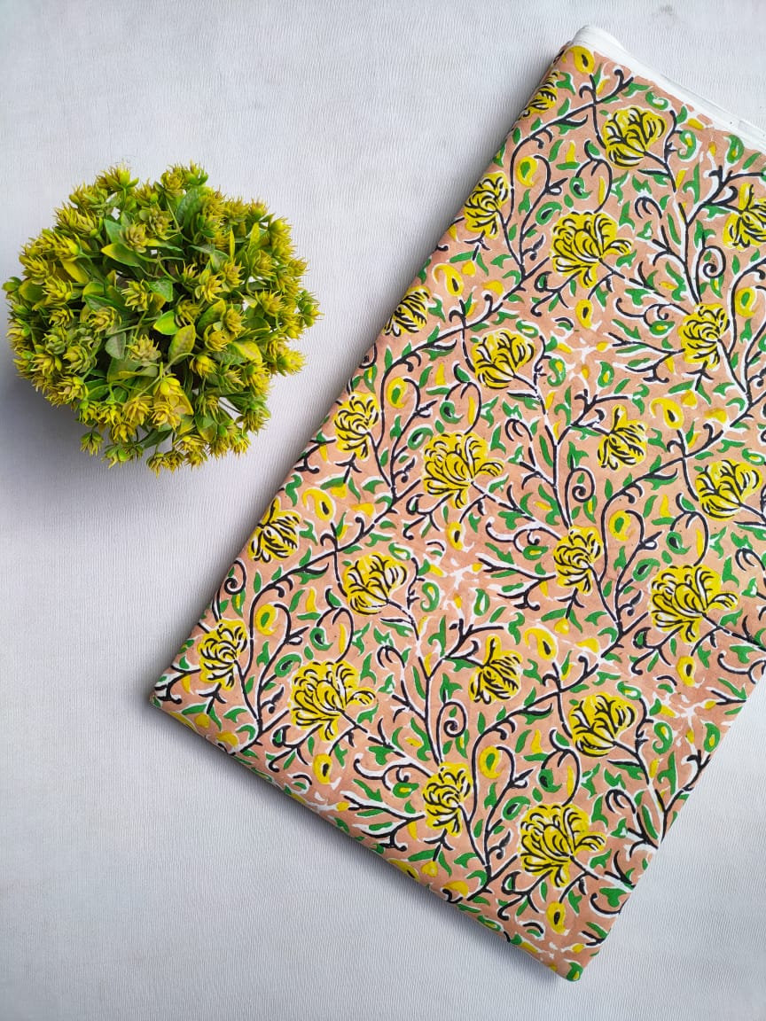Hand Block Cotton Fabrics Jaipur Bazar