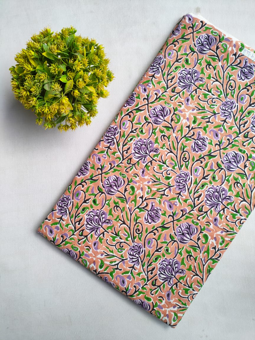 Hand Block Cotton Fabrics Jaipur Bazar