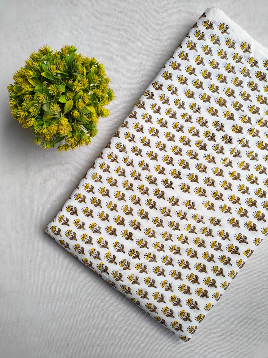 Hand Block Cotton Fabrics Jaipur Bazar
