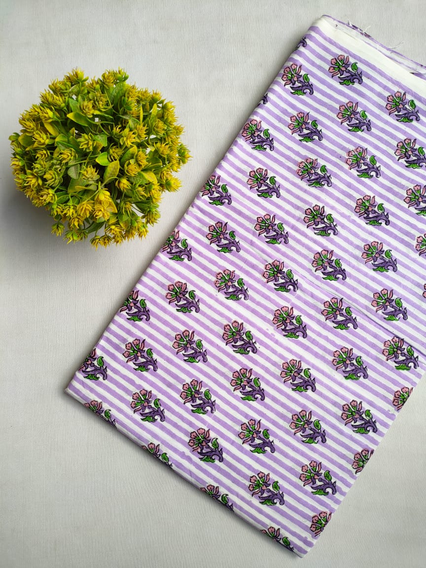 Hand Block Cotton Fabrics Jaipur Bazar