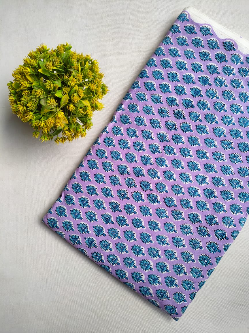 Hand Block Cotton Fabrics Jaipur Bazar