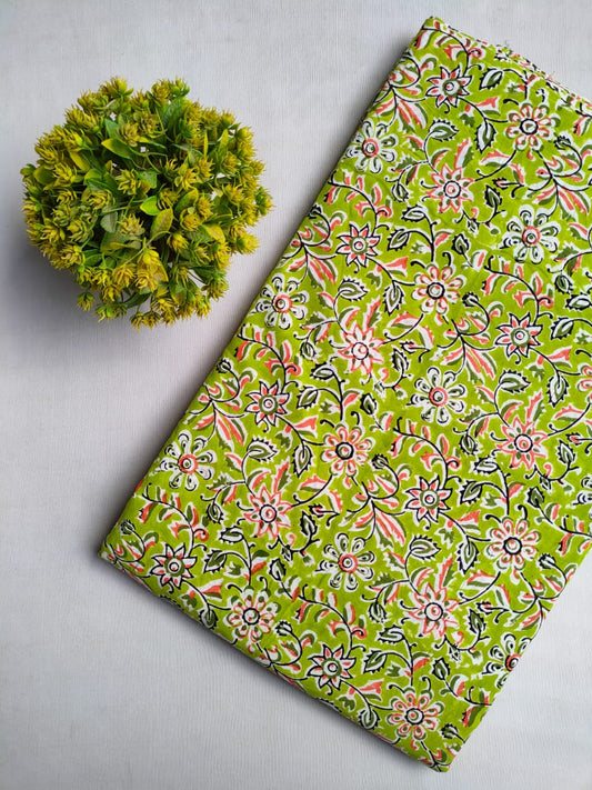 Hand Block Cotton Fabrics Jaipur Bazar