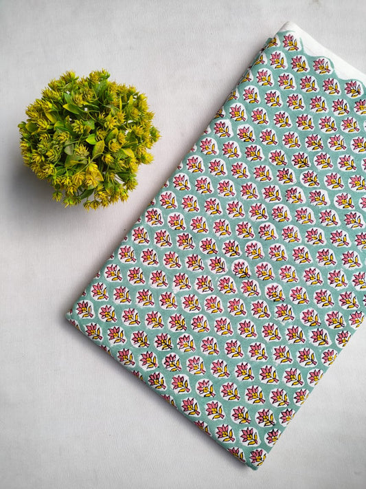 Hand Block Cotton Fabrics Jaipur Bazar
