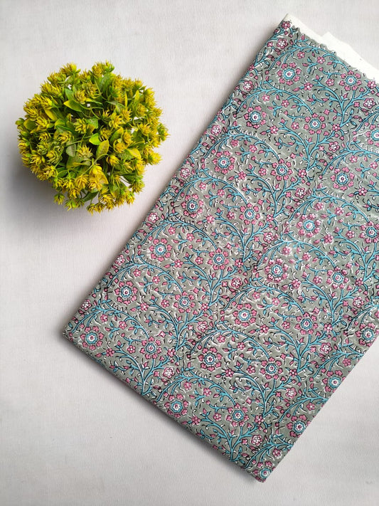 Hand Block Cotton Fabrics Jaipur Bazar
