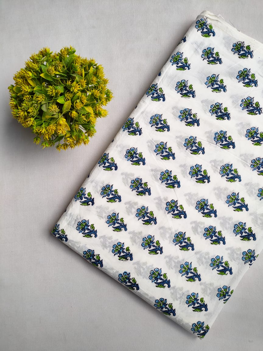 Hand Block Cotton Fabrics Jaipur Bazar