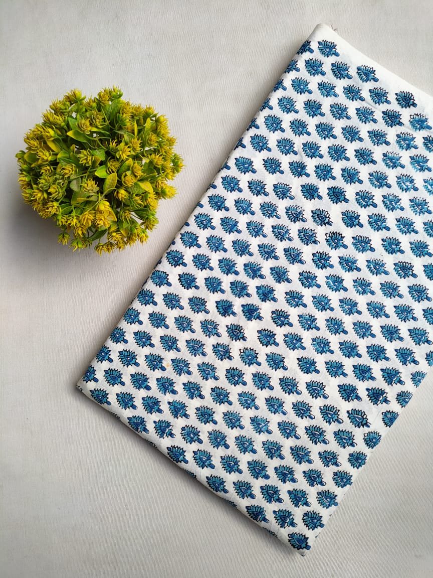 Hand Block Cotton Fabrics Jaipur Bazar