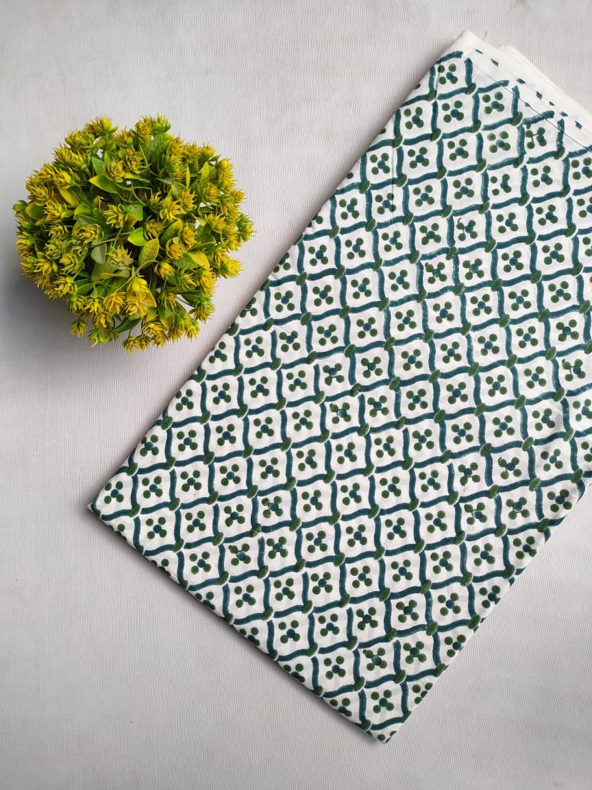 Hand Block Cotton Fabrics Jaipur Bazar