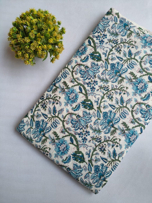 Hand Block printed cotton fabric
