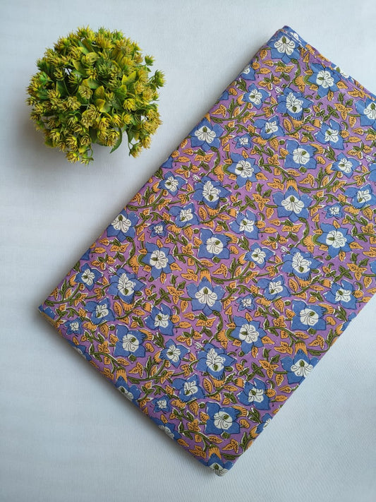 Hand Block printed cotton fabric