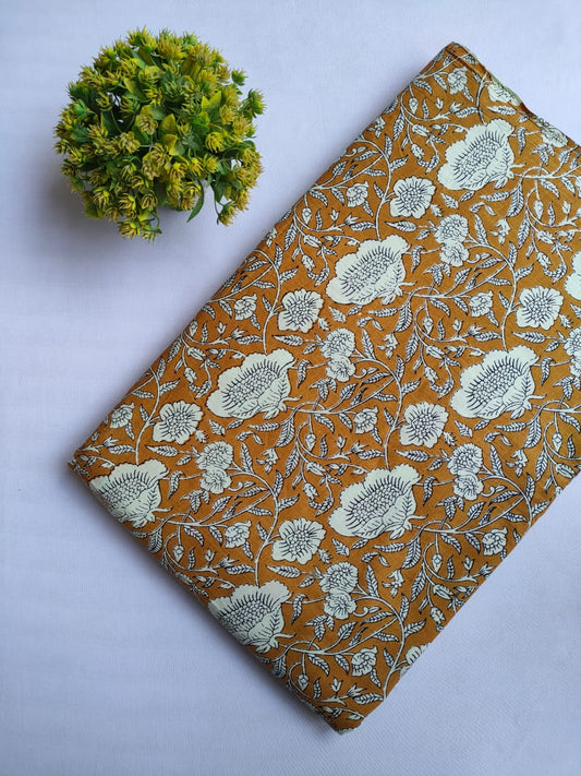 Hand Block printed cotton fabric