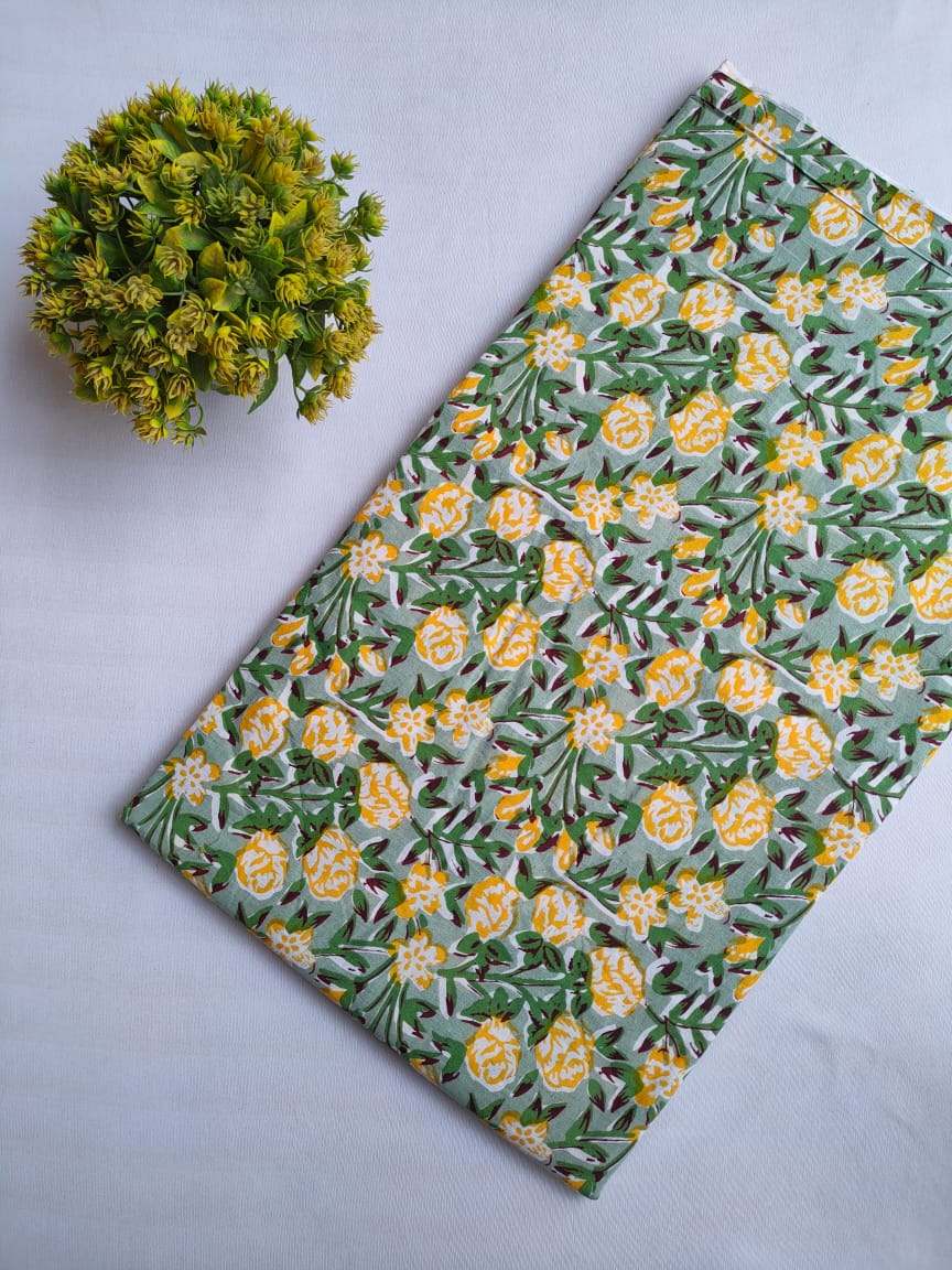 Hand Block printed cotton fabric