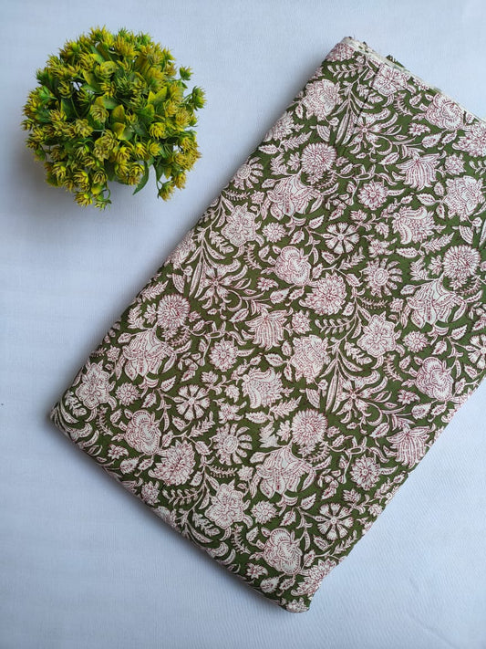 Hand Block printed cotton fabric