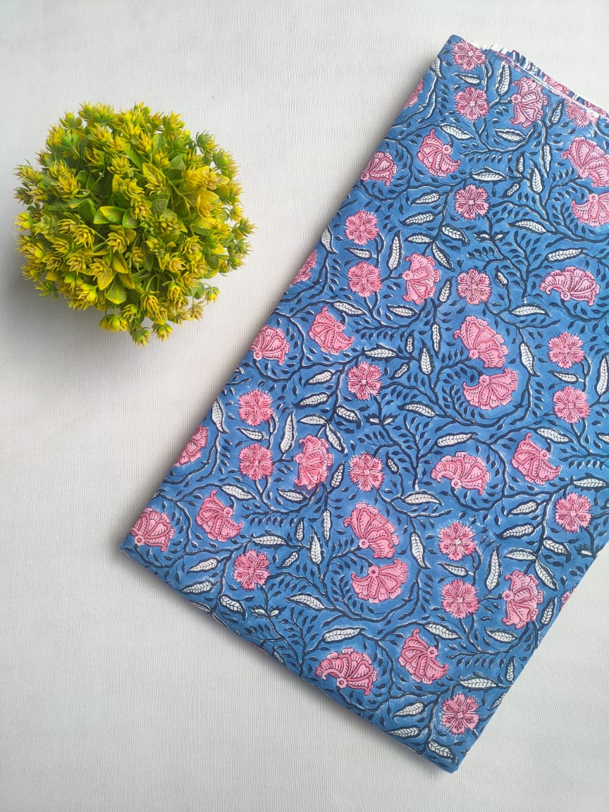 Handblock cotton fabrics jaipur bazar