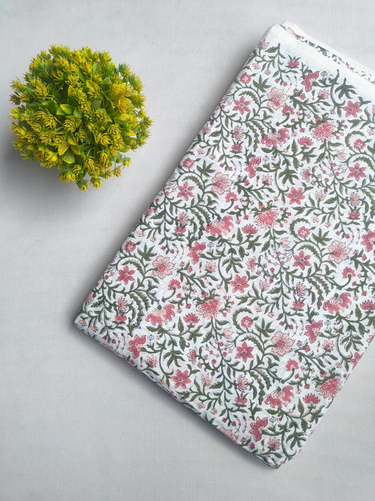 Handblock cotton fabrics jaipur bazar