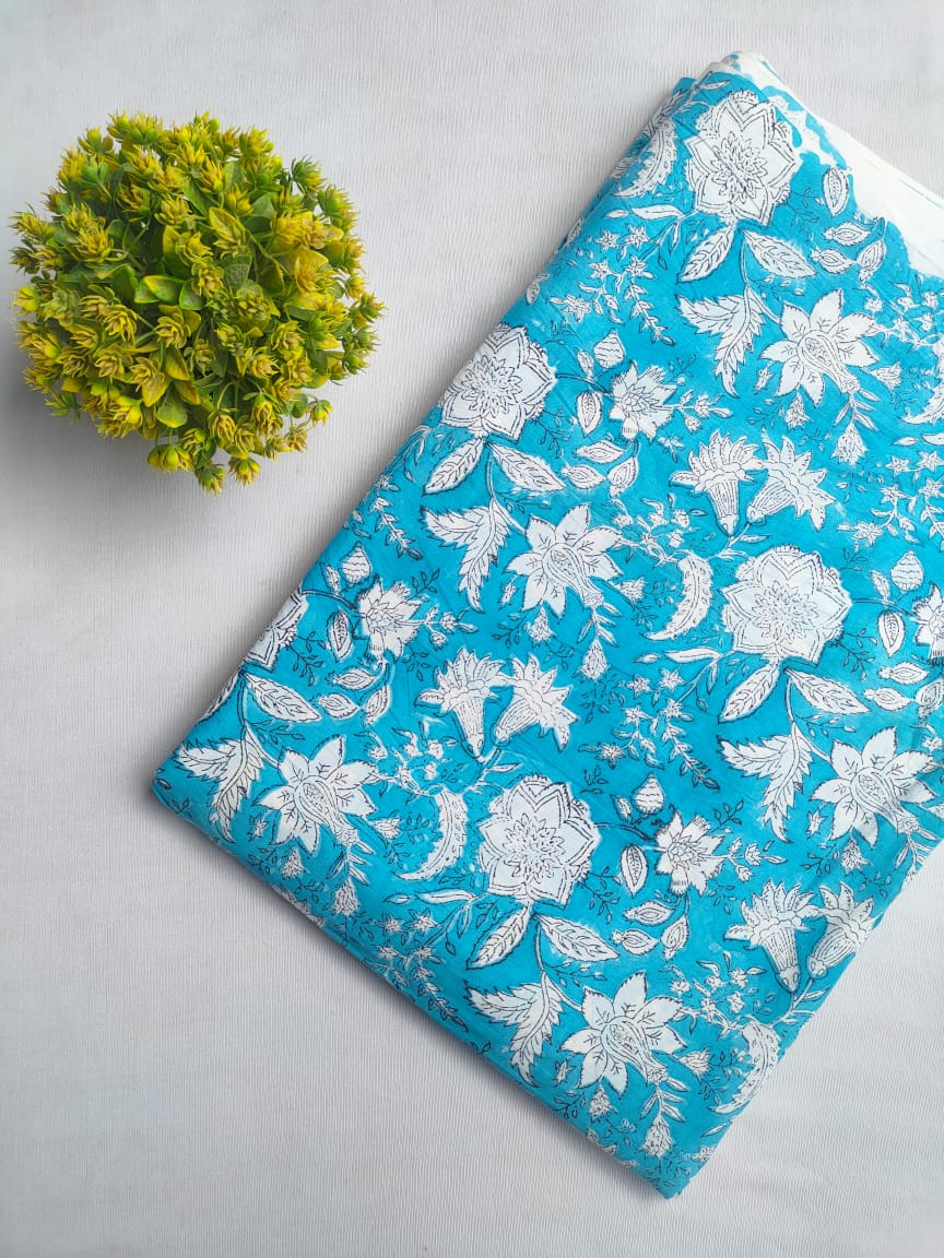 Handblock cotton fabrics jaipur bazar