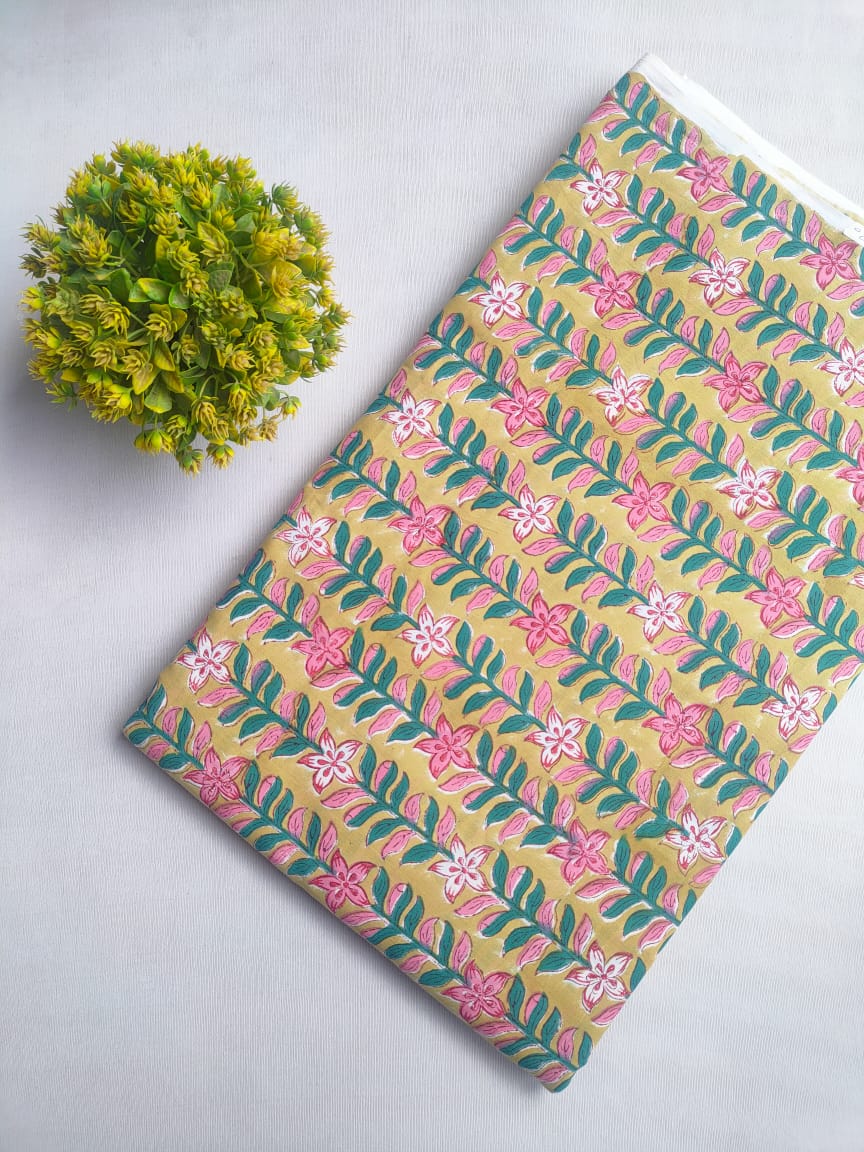 Handblock cotton fabrics jaipur bazar