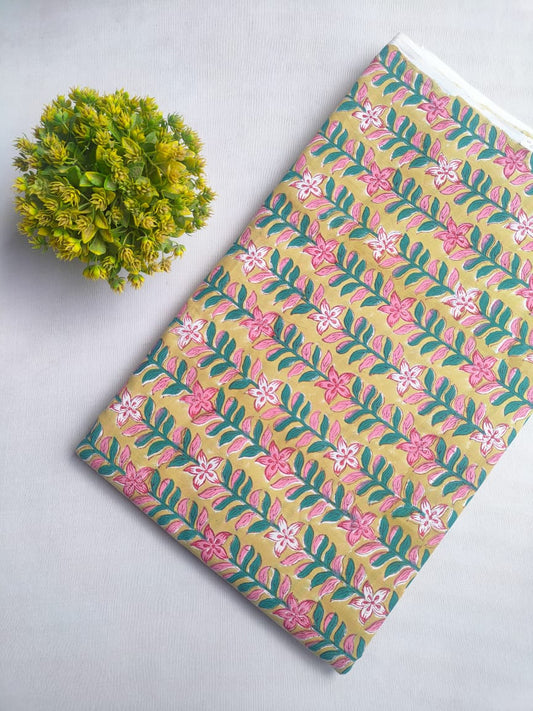 Handblock cotton fabrics jaipur bazar