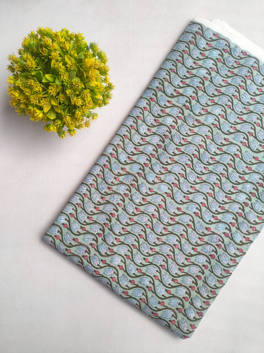 Handblock cotton fabrics jaipur bazar