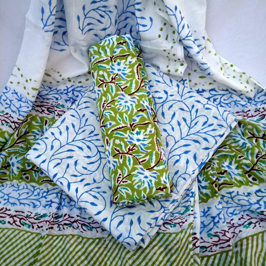 latest block print suits design