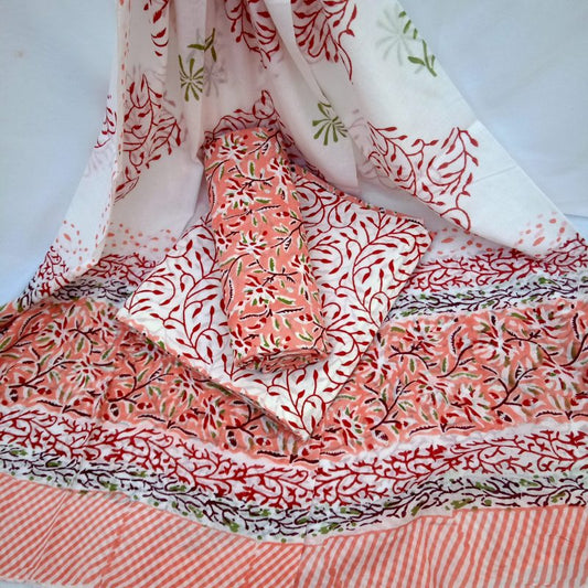 cotton suit with mulmul dupatta