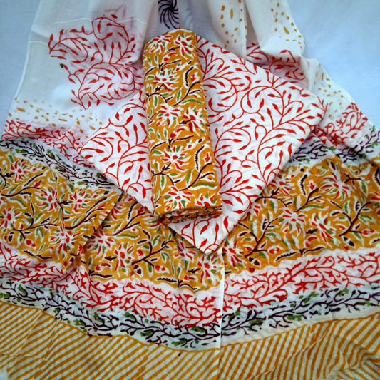cotton suit with cotton dupatta