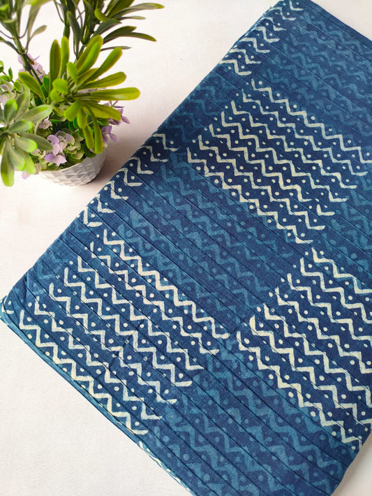 pin tuck cotton hand block fabric