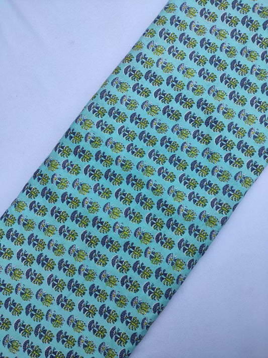 Jaipuri Pure Cotton Printed Fabric In Running Length - JBRS371