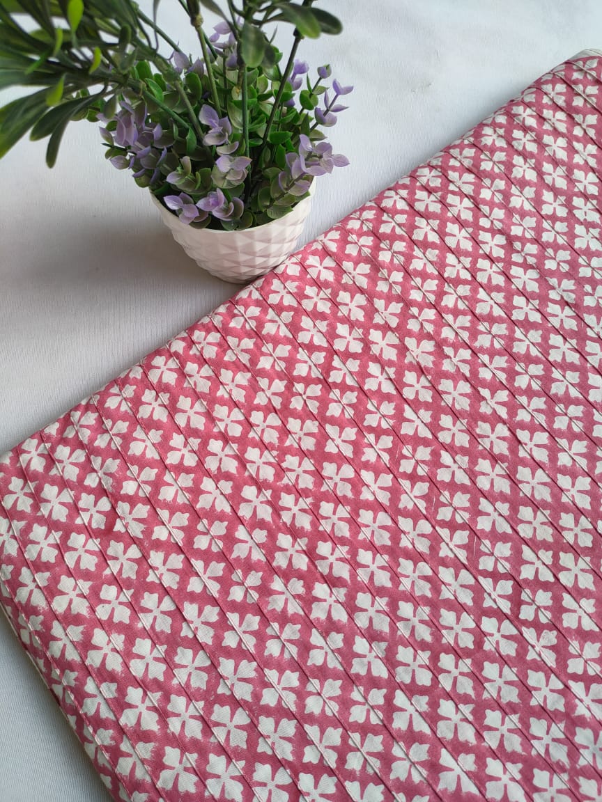 Pin Tucks Pure Cotton Fabrics - JBRPT9