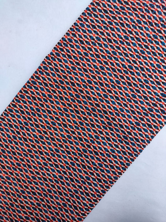 Sanganeri Hand Block Printed Pure Cotton Fabric In Running Length - JBRS584