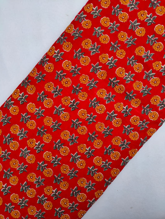 Sanganeri Print Pure Cotton Fabric - JBRS598