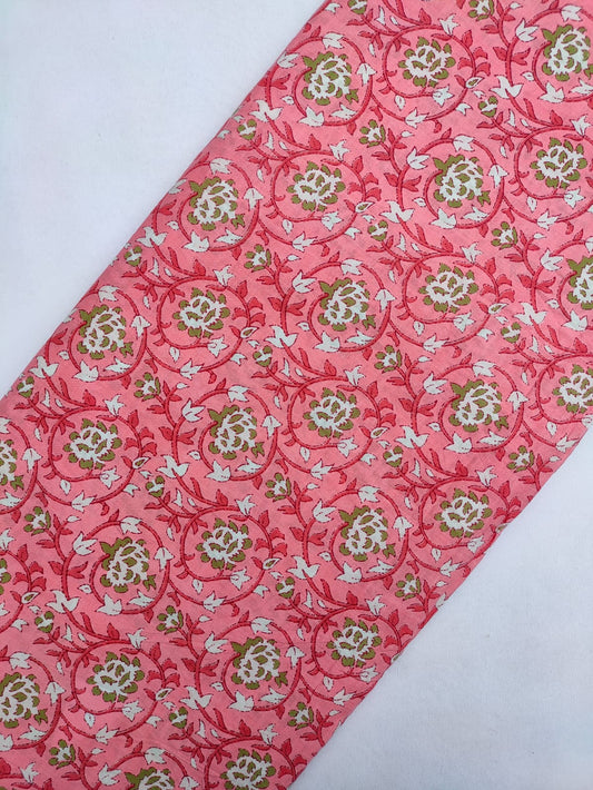 Sanganeri Print Pure Cotton Fabric - JBRS614