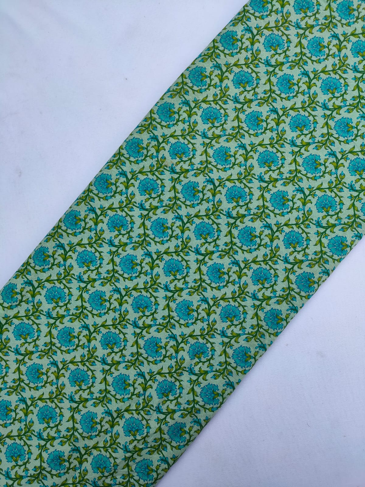 Hand Block Printed Pure Cotton Fabric In Running Length - JBRS337