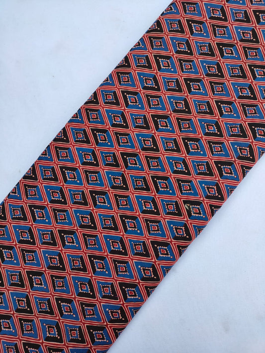 Hand Block Printed Pure Cotton Fabric In Running Length - JBRS341