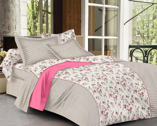 Queen Size ( 90"x108" ) Bedsheet With 2 Pillow Covers - JBNBQ16