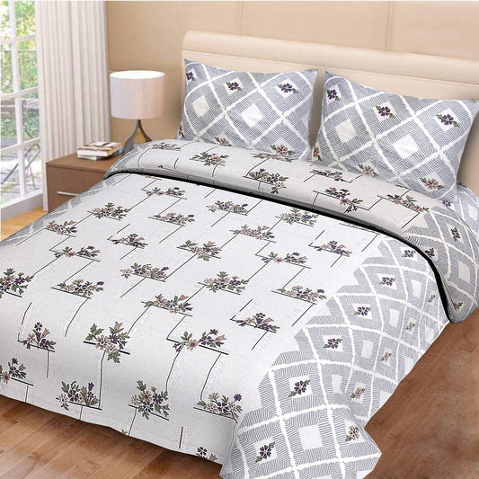 Queen Size ( 90"x108" ) Bedsheet With 2 Pillow Covers - JBNBQ24