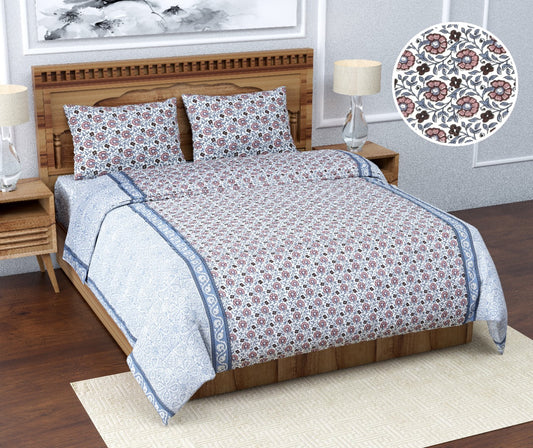 Queen Size ( 90"x108" ) Bedsheet With 2 Pillow Covers - JBNBQ4