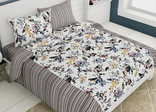 Queen Size ( 90"x108" ) Bedsheet With 2 Pillow Covers - JBNBQ5