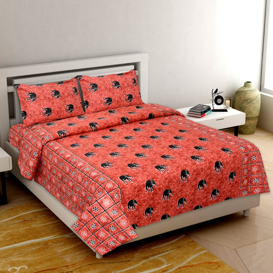 Queen Size ( 90"x108" ) Bedsheet With 2 Pillow Covers - JBNBQ9