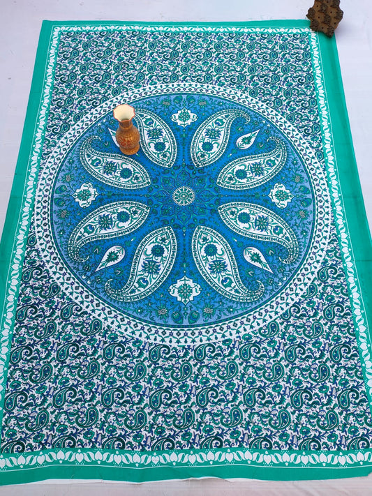 Sanganeri 64"x90" Single Bedsheet Without Pillow Covers - JBNBSWP49