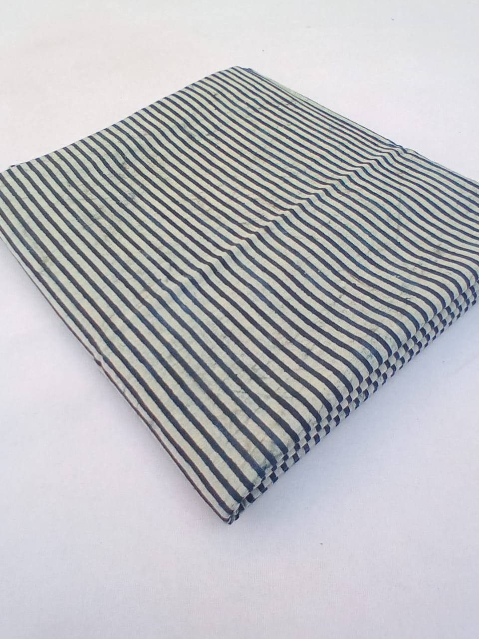 Block Printed Stripe Fabric for Kurtis and Palazzo