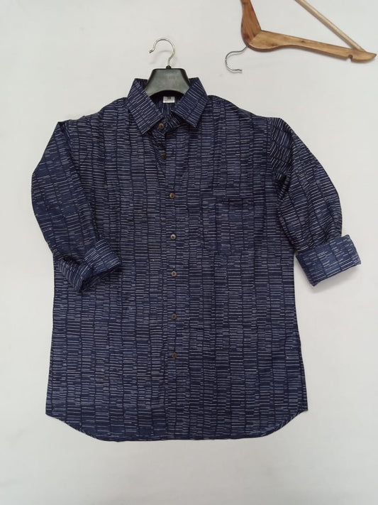 Hand Block Printed Cotton Shirt