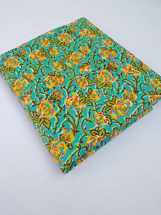 Kurti Fabrics Hand Block Printed