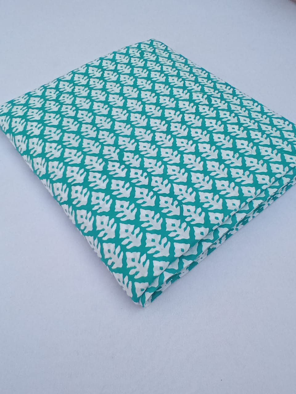 Cotton Kurti Fabric Hand Block Printed