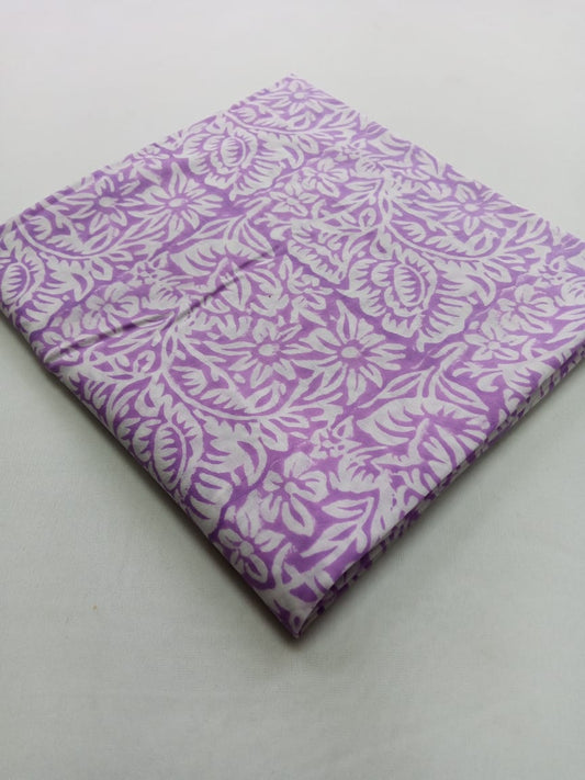 Hand Block Printed Cotton Fabric for Kurtis