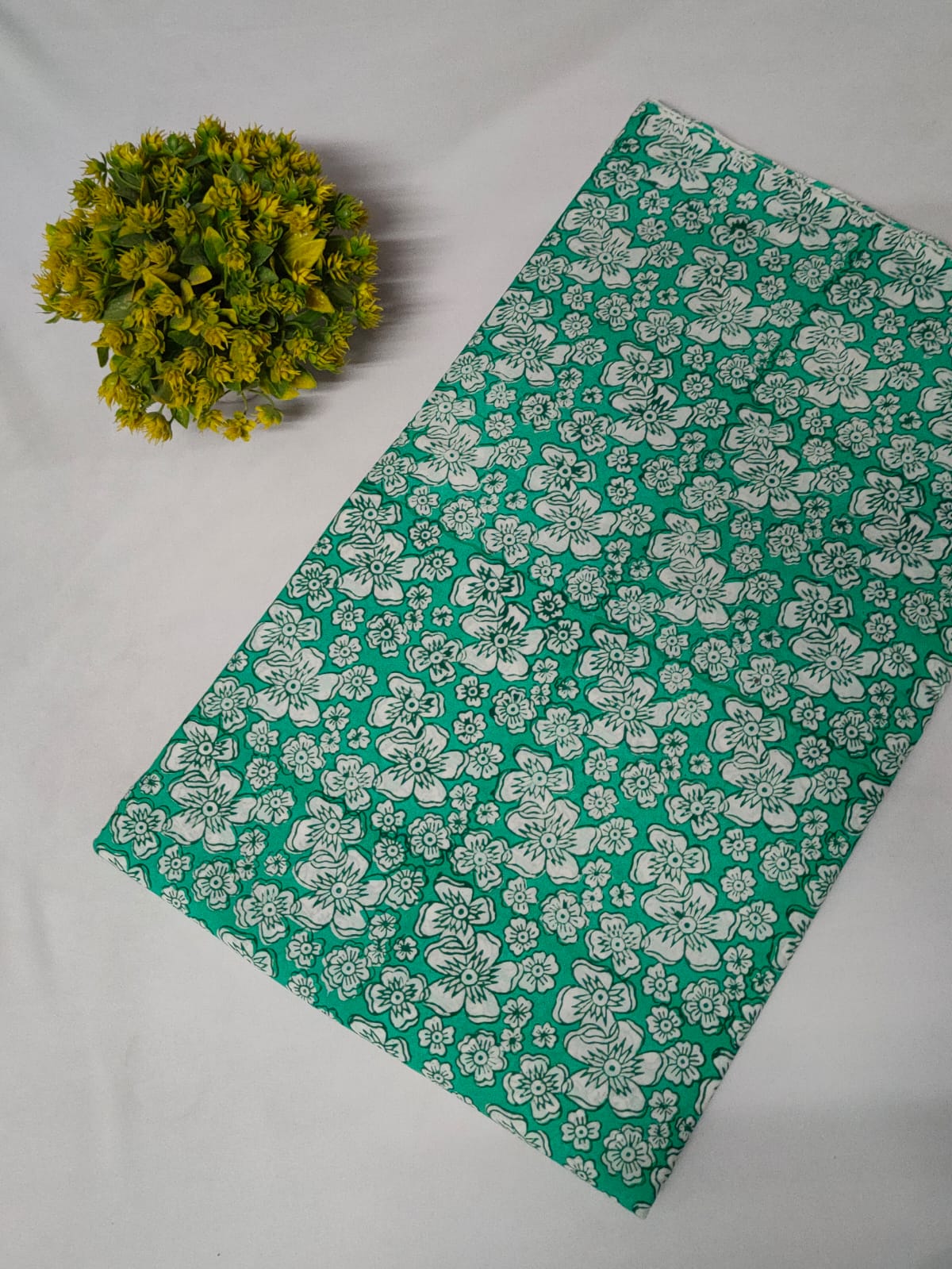 Hand Block Printed Pure Cotton Fabric - JBRBK1-14