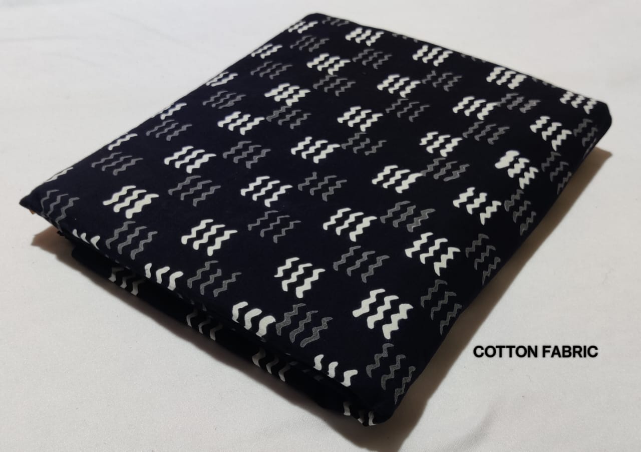 Bagru Pure Cotton Hand Block Printed Fabric - JBRBK10