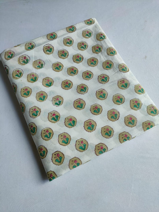 Pure Cotton Fabric In Running Length - JBJV25