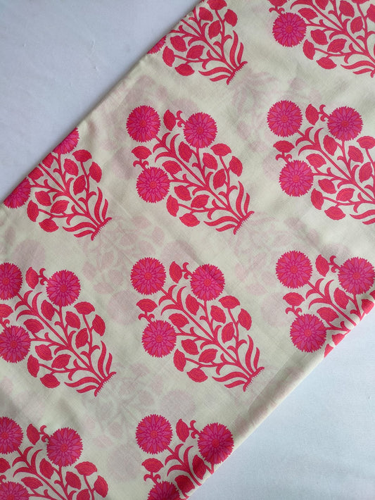 Pure Cotton Fabric In Running Length - JBJV27