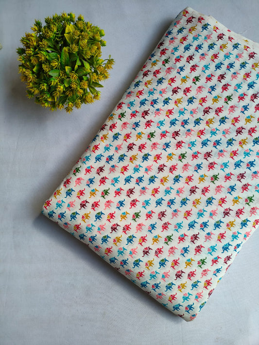 Sanganeri Print Pure Cotton Fabric - JBRJF2-33